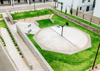 Parque equipado, Acento Residencial